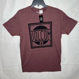 Volcom Men's Burgundy Graphic Tee